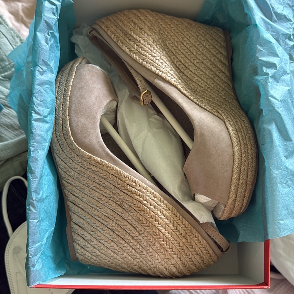 Jean-michel Cazabat suede wedges never worn